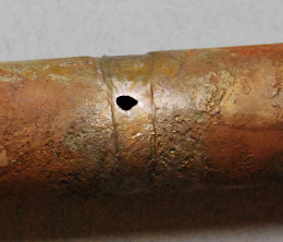 Corroded tube